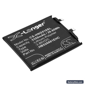 Honor Magic 5 Pro Replacement Battery, 3.86V, 5350mAh, Li-Polymer 1