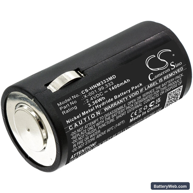 Heine Old S2Z handles Replacement Battery, 2.4V, 1400mAh, Ni-MH 1