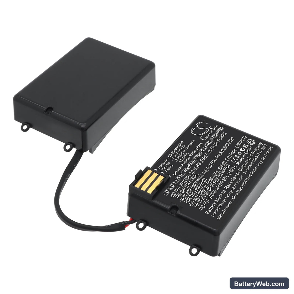 Heine ML4 LED Replacement Battery, 7.4V, 1800mAh, Li-Polymer 1