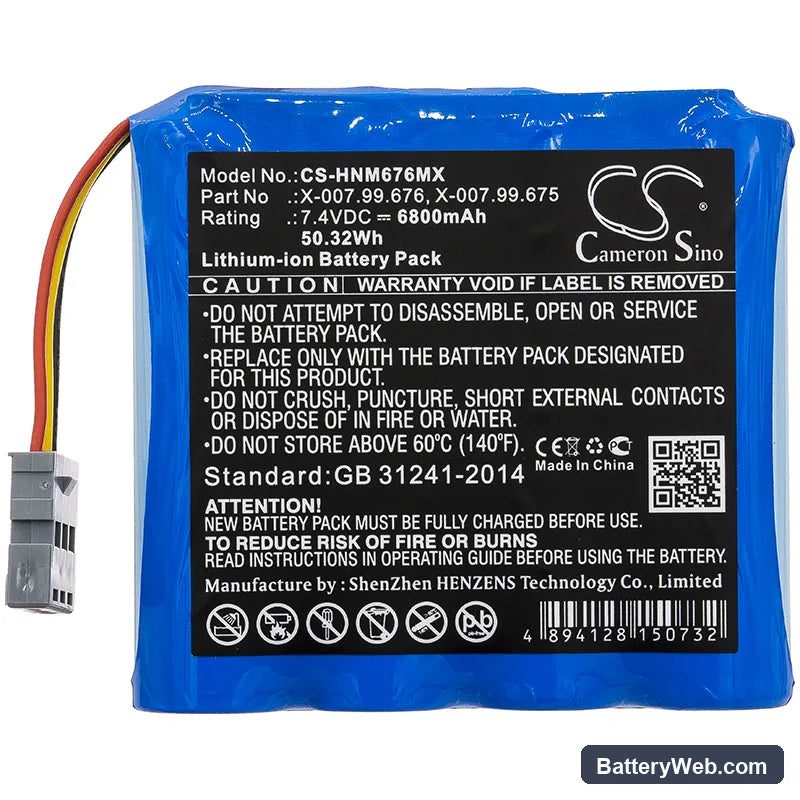 Heine mPack Replacement Battery, 7.4V, 6800mAh, Li-ion 3