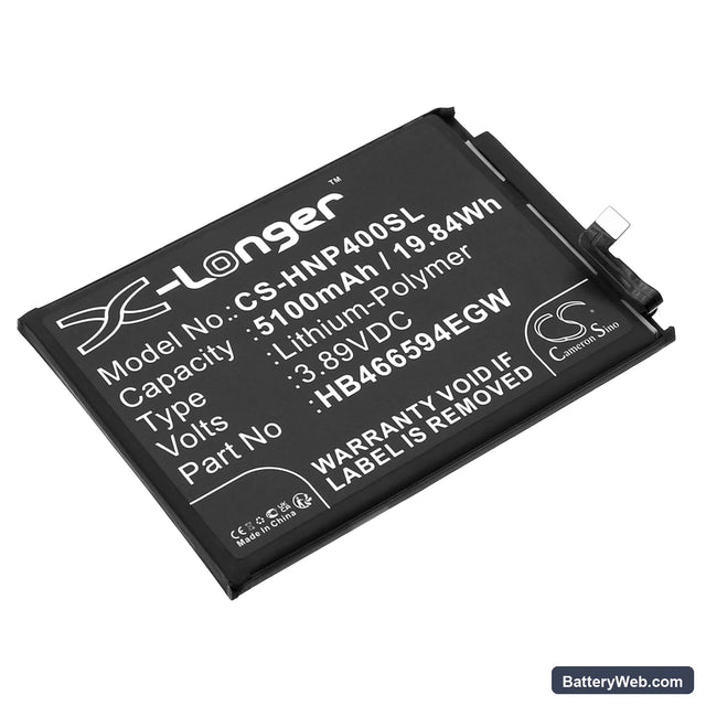 Honor Play 40 Replacement Battery, 3.89V, 5100mAh, Li-Polymer 1