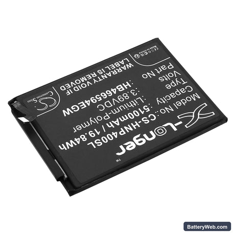 Honor Play 40 Replacement Battery, 3.89V, 5100mAh, Li-Polymer 2
