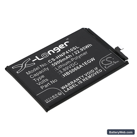Honor Play 40 Plus Replacement Battery, 3.89V, 5900mAh, Li-Polymer 1
