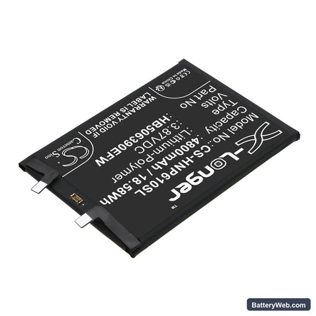 Honor 60 Pro 5G Replacement Battery, 3.87V, 4800mAh, Li-Polymer 2