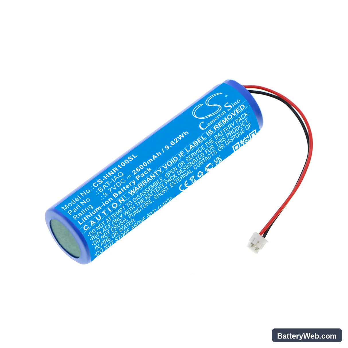 Honeywell HAQSPA Replacement Battery, 3.7V, 2600mAh, Li-ion 1