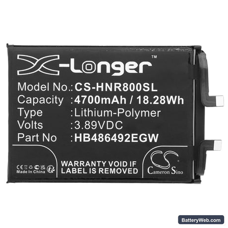 Honor 80 SE Replacement Battery, 3.89V, 4700mAh, Li-Polymer 3