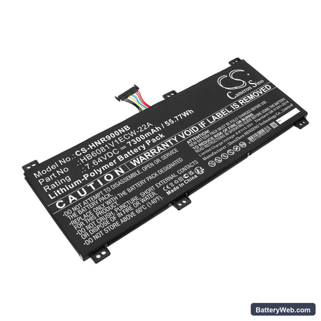 Honor MagicBook Pro 4600H Replacement Battery, 7.64V, 7300mAh, Li-Polymer 1