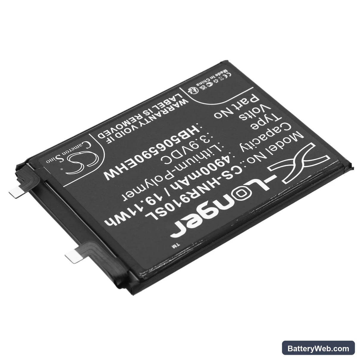 Honor 90 Pro Replacement Battery, 3.9V, 4900mAh, Li-Polymer 2