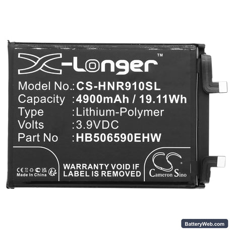 Honor 90 Pro Replacement Battery, 3.9V, 4900mAh, Li-Polymer 3
