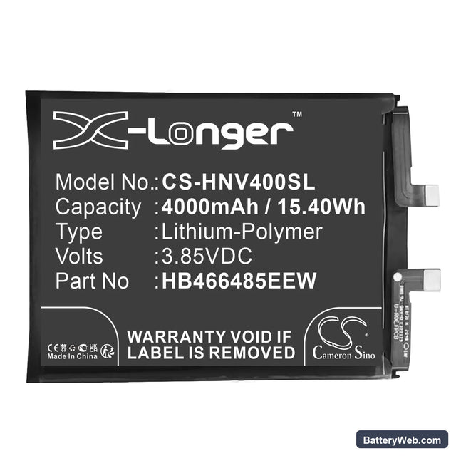 Huawei Nova 8 Pro Replacement Battery, 3.85V, 3600mAh, Li-Polymer 1