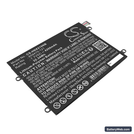 HP NNotebook X2 10-P043TU Replacement Battery, 7.7V, 4200mAh, Li-Polymer 1