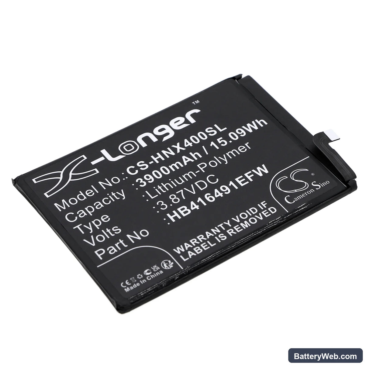 Honor Play 7T Pro Replacement Battery, 3.87V, 3900mAh, Li-Polymer 1