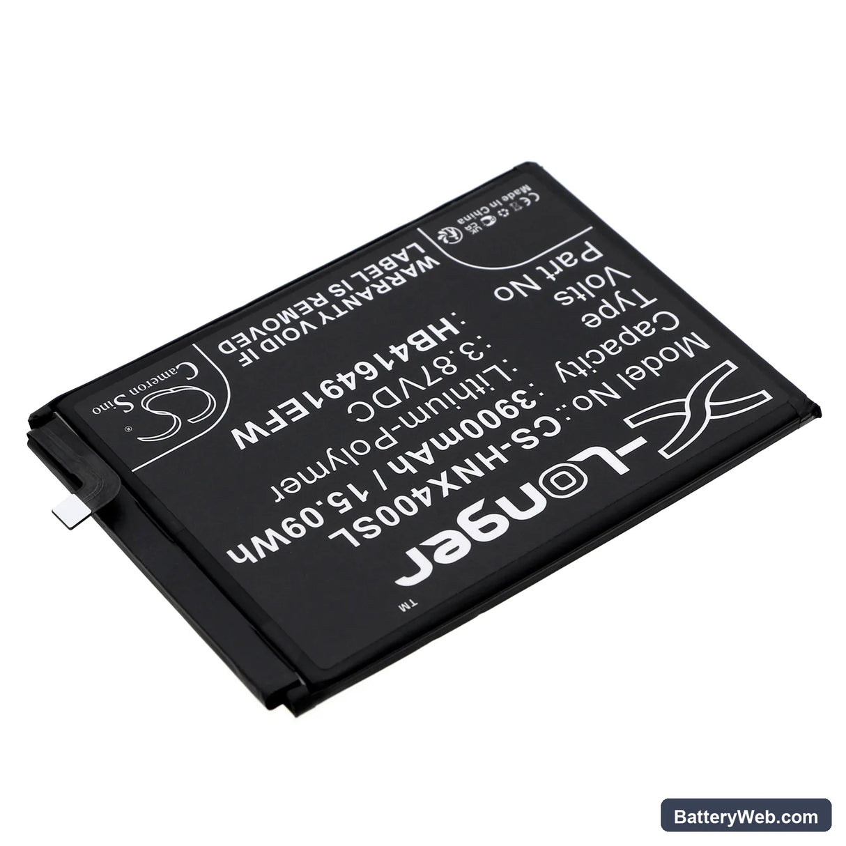 Honor Play 7T Pro Replacement Battery, 3.87V, 3900mAh, Li-Polymer 2