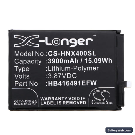 Honor Play 7T Pro Replacement Battery, 3.87V, 3900mAh, Li-Polymer 3