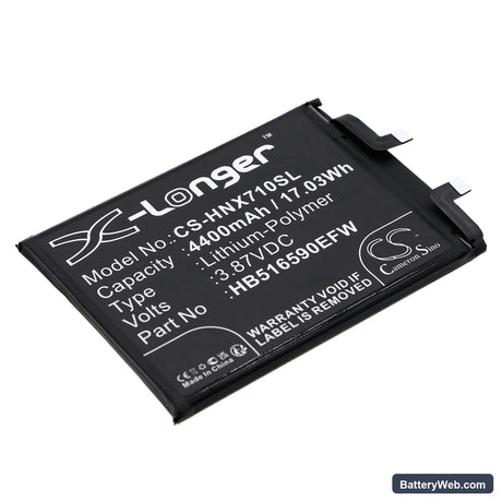 Honor 70 Pro Replacement Battery, 3.87V, 4400mAh, Li-Polymer 1