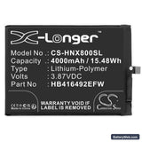 Honor X8 4G Replacement Battery, 3.87V, 4000mAh, Li-Polymer 3