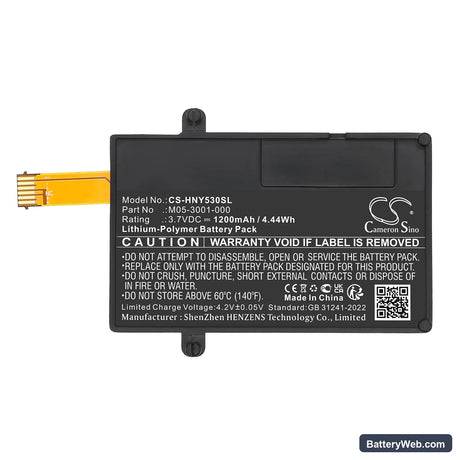 Honeywell BW Icon + 4 Gas Detector H2S CO O2 & LEL Replacement Battery, 3.7V, 1200mAh, Li-Polymer 5