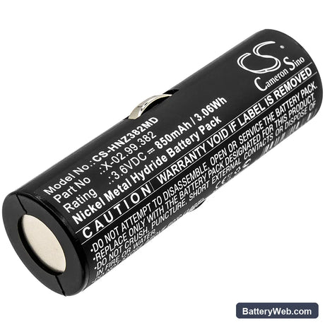 Heine Beta Handles Replacement Battery, 3.6V, 850mAh, Ni-MH 1