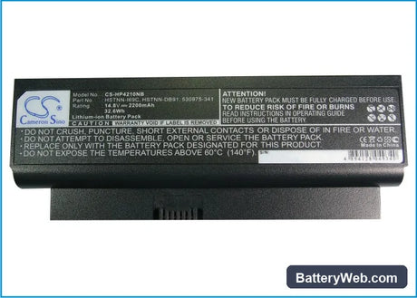 HP Probook 4210S Replacement Battery, 14.8V, 2200mAh, Li-ion 5