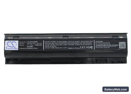 HP ProBook 4230s Replacement Battery, 11.1V, 4400mAh, Li-ion 1