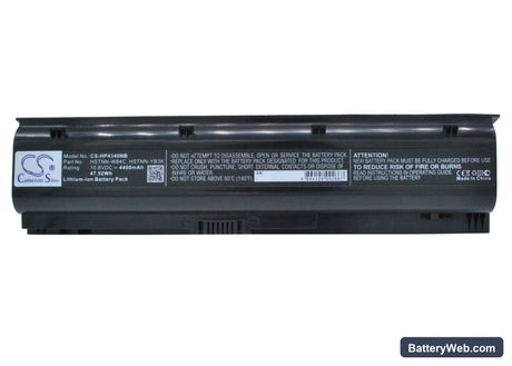 HP ProBook 4340s Replacement Battery, 10.8V, 4400mAh, Li-ion 5