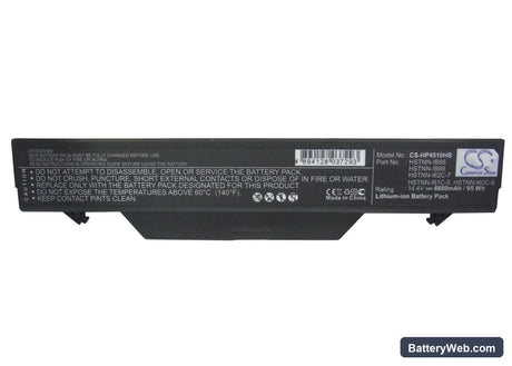 HP Probook 4510s Replacement Battery, 14.4V, 6600mAh, Li-ion 5