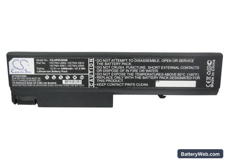 HP Compaq 6530b Replacement Battery, 10.8V, 4400mAh, Li-ion 5