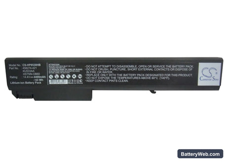 HP EliteBook 8530p Replacement Battery, 14.4V, 4400mAh, Li-ion 5