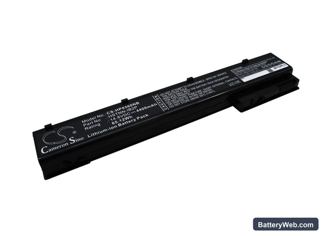 HP EliteBook 8560w Replacement Battery, 14.8V, 4400mAh, Li-ion 1