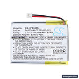 HP Bluetooth Stereo Headphones Replacement Battery, 3.7V, 500mAh, Li-Polymer 3