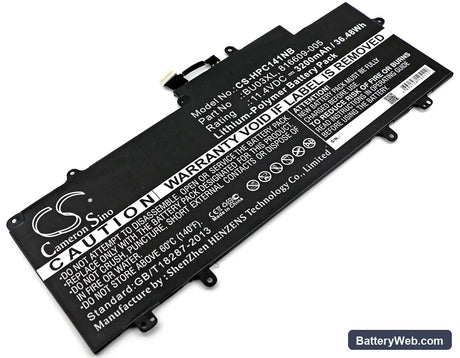 HP Chromebook 14 G4 Replacement Battery, 11.4V, 3200mAh, Li-Polymer 1