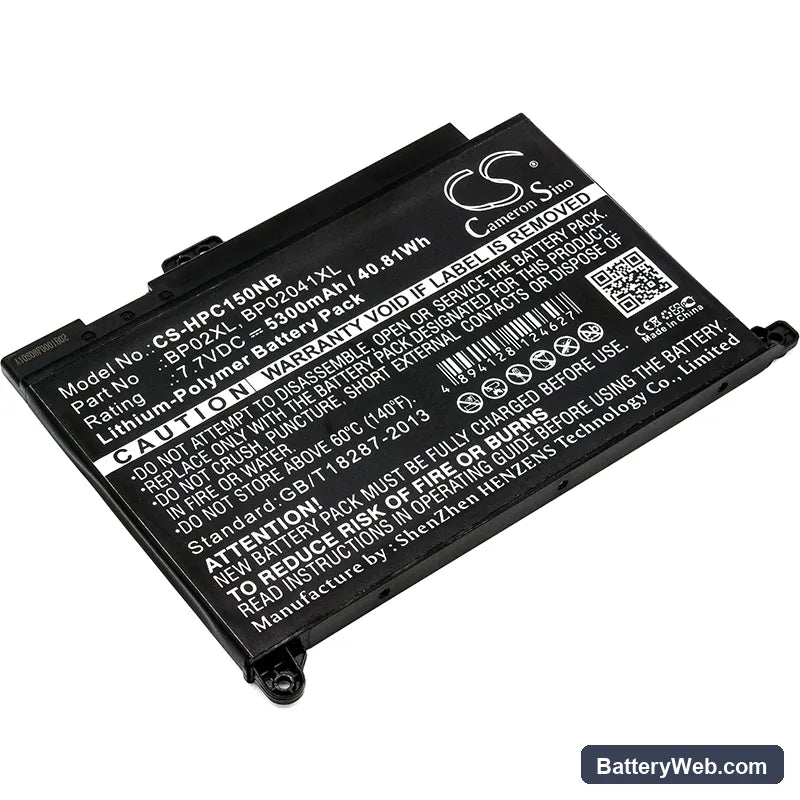 HP Pavilion PC 15 Replacement Battery, 7.7V, 5300mAh, Li-Polymer 1