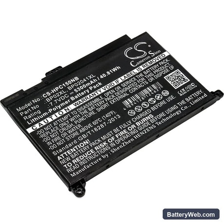 HP Pavilion PC 15 Replacement Battery, 7.7V, 5300mAh, Li-Polymer 1