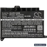 HP Pavilion PC 15 Replacement Battery, 7.7V, 5300mAh, Li-Polymer 3
