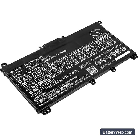 HP Pavilion 15-CC Replacement Battery, 11.55V, 3600mAh, Li-ion 1