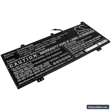 HP Pro C640 Chromebook Replacement Battery, 11.55V, 4950mAh, Li-Polymer 1