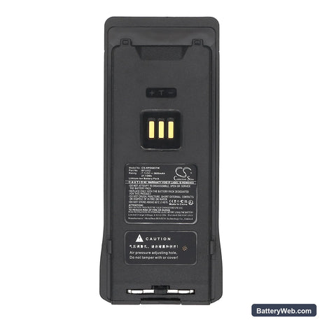 Hytera HP605 Replacement Battery, 7.7V, 3600mAh, Li-ion 5