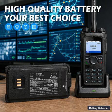 Hytera PD980 Replacement Battery, 7.4V, 3350mAh, Li-ion 7