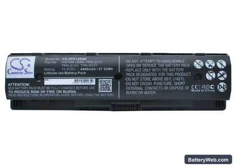 HP Envy 14 Replacement Battery, 10.8V, 4400mAh, Li-ion 5