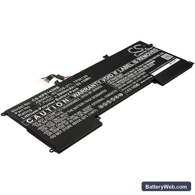HP Envy 13-AD142TU Replacement Battery, 7.7V, 6900mAh, Li-Polymer 1