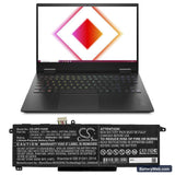 HP Omen 15-EK0004TX Replacement Battery, 11.55V, 5900mAh, Li-Polymer 5