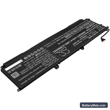 HP Envy 13-AD159TX Replacement Battery, 11.55V, 4350mAh, Li-Polymer 2