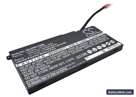 HP Envy 17-3000 Replacement Battery, 11.1V, 7740mAh, Li-Polymer 3