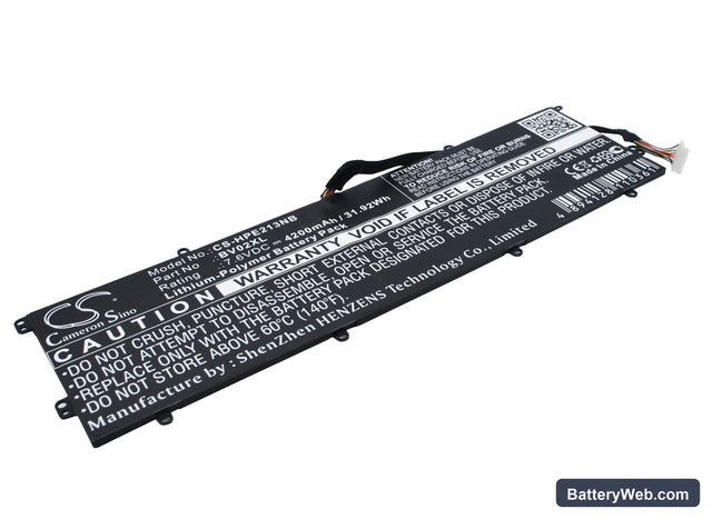 HP Envy X2 13" Replacement Battery, 7.6V, 4200mAh, Li-Polymer 1