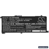HP Envy X360 15-DS0002NC Replacement Battery, 15.2V, 3350mAh, Li-ion 3