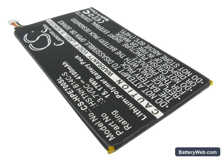 HP Tablet 7 1800 Replacement Battery, 3.7V, 4100mAh, Li-Polymer 2
