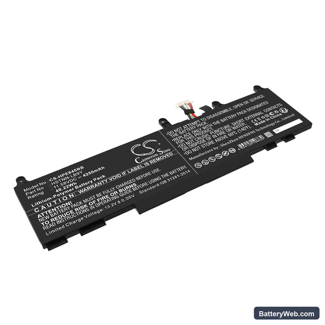 HP EliteBook 845 G9 6F6R9EA Replacement Battery, 11.58V, 4250mAh, Li-Polymer 1