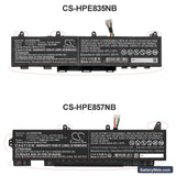 HP ZBook Firefly 15 G8 381M8Pa Replacement Battery, 11.55V, 4600mAh, Li-Polymer 6