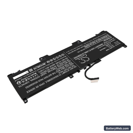 HP Pro x360 Fortis 11 G9 Replacement Battery, 11.4V, 3600mAh, Li-Polymer 2
