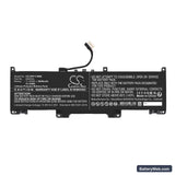 HP Pro x360 Fortis 11 G9 Replacement Battery, 11.4V, 3600mAh, Li-Polymer 3